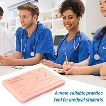 Suture Practice Skin Pad, Surgical Suture Practice Model Suitable For Various Wounds, Silicone Skin Model, Suture Practice Skin Pad Suitable For Suture Practice Of Various Wounds, Silicone Skin Model, Medical Student Training - Multicolor - View 4