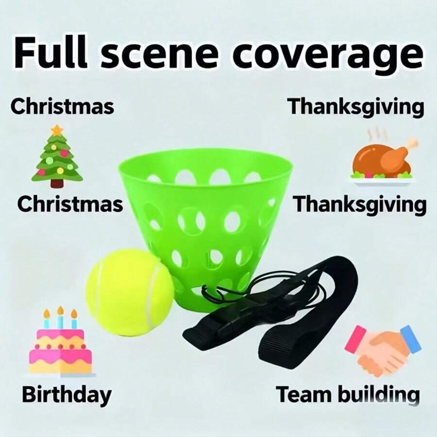1pc/2pcs Waist Ball Game, The Igniter Of Party Atmosphere! Tie The Joy Around Your Waist, Swing And Catch The Ball With The Music, A Simple Yet Addictive Gameplay That Instantly Ignites The Enthusiasm Of The Whole Crowd. Whether It Is A Party, Family Gathering Or Team Building Icebreaker, It Can Make Everyone Put Down Their Phones And Immerse Themselves In Laughter And Interaction, Becoming The Most Eye-Catching Game Prop At The Party.