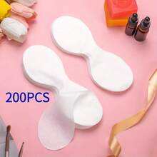 100 Pieces/200 Pieces Of Disposable Eye Care Mask Pad, Made Of Non-Woven Fabric, Eye Care Facial Mask Paper Beauty Sheet, Moisturizing Skin Care Spa Eye Mask, Mild And Soothing Eye Mask Pad, Suitable For Spa And Personal Care, No Spices, No Batteries - White - Multicolor - View 12