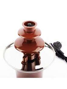 Mini Fuente de Chocolate Eléctrica con Sistema de Calentamiento | Ideal para Fondue Caliente - Marrón - Ver 6