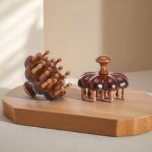 1把木质按摩梳，带指环的头皮按摩刷，檀香木5齿发梳，父亲节和母亲节最佳礼物 - 查看 12