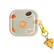 1pc Translucent Blue & Yellow Cheese Charm, Suitable Compatible With Airpods 3rd Gen, Pro 2nd Gen, Apple Bluetooth Earphones - Baby Blue - View 12