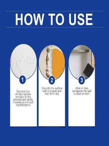 jakehoe Wall Repair Paste, White Home Putty, Nail Hole Filler, Wall Stain Covering Cleaner. Wall Crack Repair Agent, Wall Scratch, Dent, Crack, Nail Hole, Drywall Repair Kit, Wall Repair Supplies, Graffiti Removal. (Random Delivery Of New And Old Models) Includes Scraper And Sandpaper - Wall Cleaning and Repair Paste - View 5