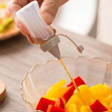 1 Pack 2/4/8/12pcs Portable Condiment Squeeze Bottles, Outdoor Camping Mini Transparent Sauce Bottles - Multicolor - View 8