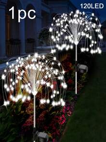4个太阳能星爆灯,200/120/90/60颗LED户外灯串,8种闪烁模式,适用于庭院、阳台、派对、婚礼、花园、草坪、家居装饰、走廊装饰 - 多色 - 查看 13
