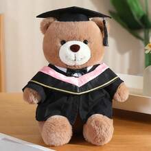 可爱30厘米毕业礼物泰迪熊毛绒娃娃，身穿学位服，柔软填充娃娃，大学毕业生纪念品，送给大学生、同学的毕业季礼物 - 30公分 - 查看 8