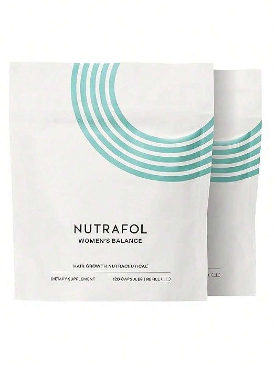 Women's Balance Hair Growth Supplements For Ages 45+ Clinically Proven Thicker Hair & Scalp Coverage Dermatologist Recommended 1 And 2 Month Supply 1 Or 2 Refill Pouches Beauty Healthcare - Fitness Clinically Proven Hair Growth Supplement - 2-month Supply - View 1