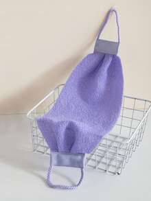 1pc Drawstring Exfoliating Loofah, Scrub Back Brush, Strong Cleaning, Unisex - C - View 8