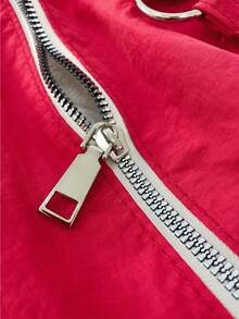 Bolso de hombro de unicolor de gran capacidad y estilo minimalista, bolso cruzado unisex de alta gama en color rojo, bolso de tela de nailon resistente al agua, mochila casual y versátil, adecuado para trabajo, estudio y viaje - Rojo - Ver 11