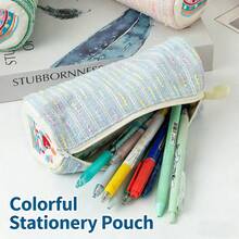 1pc Cartoon Strawberry Cake Pencil Case, Versatile Girly Stationery Storage Bag, Large Capacity Pen And Ruler Pen Box - Cartoon Strawberry Cake - View 4