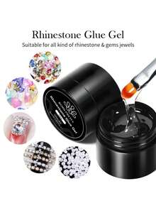BORN PRETTY 5g Rhinestone Glue Gel Shapeable Easy To Apply Nail Rhinestones Long Lasting And Extremely Sticky Soak Off UV LED Gel Nail Salon Home DIY - 5G - View 5