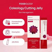 [FOODOLOGY] Coleology CuttingJelly 10days - Garcinia Cambogia (HCA), ChiaSeeds Collagen,Hyaluronic Acid,PomegranateFlavored 8.81 Oz /10 Sticks - 3 件裝 - 查看 12