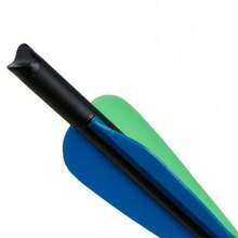 12Pcs Crossbow Bolts Carbon Arrows 20 Inch Hunting Archery Crossbow Arrows With Half Moon Nocks 125 Grain Removable Tips - Blue - View 7