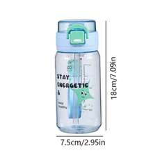 Children's Water Cup, Student Specialized Straw Cup, Large Capacity Cute Portable Plastic Cup - Multicolor - View 11