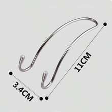 Car Hook Auto Hidden Back Headrest Hanger Handbag Shopping Bag Coat Storage Hanger Car Accessories Hook Organizer 2 Pieces - Silver - View 7