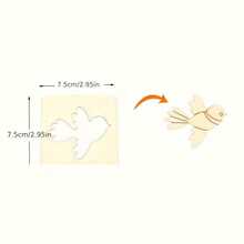 10 piezas Juego de plantillas de pintura de madera, plantillas huecas, herramientas de dibujo y arte para la educación temprana de niños - Multicolor - Ver 4