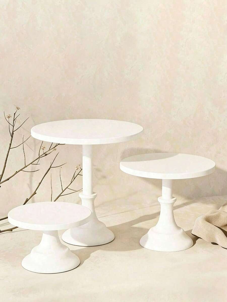1pc Metal Cake Stand, 8/10/12 Inch White Tall Dessert Display Rack, Suitable For Wedding, Birthday Party, Buffet Table And Tea Break, High Iron Cake Tray, Can Display Pastries, Cupcakes And Used As Table Decoration