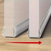 Self-Adhesive Door Bottom Sealing Strip Bedroom PVC Draught Soundproof Excluder Insect Prevention Draft Stopper Home Door Seal - 1PC - View 4