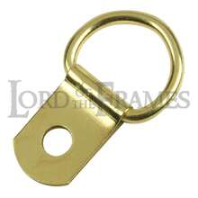 Hanging Picture Frame Photo Canvas D Rings Single Brass 500 No Screws 28x17mm - C - View 5