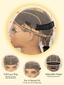A ANYTIME Synthetic Fishtail Braided Wigs Lace Front Wig Cornrow Braiding Wigs With Baby Hair For Braids Wig, Halloween - Black - View 11
