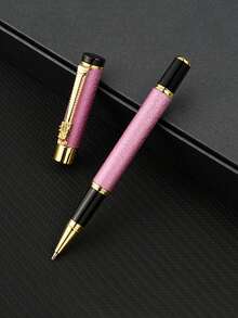 1pc Women's Best Luxury Ballpoint Pen, Gift Set, Black Ink High-End Ballpoint Pen, Reusable, Professional Beautiful Pen, Cool Pen, Lovely Designer Ballpoint Pen, Calligraphy Pen, Calligraphy Practice Pen - Multicolor - View 9