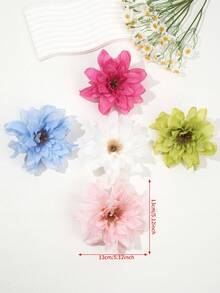 1 chiếc kẹp tóc hình hoa trà kiểu Bohemian Hawaii, thích hợp cho kỳ nghỉ, bãi biển, trang phục dự tiệc, kẹp càng cua, kẹp tóc cài đầu, phụ kiện tóc cho nữ, phụ kiện đội đầu. - Nhiều màu - Xem 8