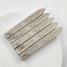 Conjunto de 5/12 bastões de cera metálica em cores sortidas com pavio para selar documentos, perfeitos para convites de casamento, envelopes, decoração de embalagens e ideias para presentes de Natal. - Bastão de cera central - Ver 13