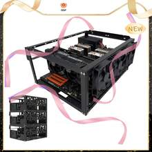 E02 Stackable Open Air Test Bench DIY PC Chassis Fits ATX EATX X79 X99 Mobo From Ddfo - View 1