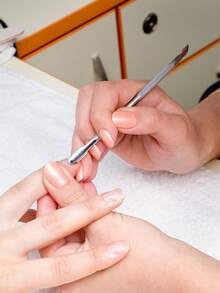 4pcs Stainless Steel Nail Pusher & Cuticle Remover Nail Care Tools, Nail Salon Manicure Tools, Back To School Essential Nail Care Tools (1 Set) - Silver - View 3