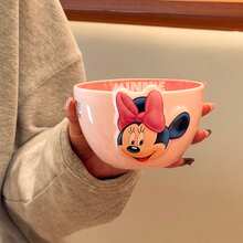 Disney 卡通浮雕陶瓷碗，家用饭碗，生日/节日派对礼物（450毫升） - 彩色 - 查看 15
