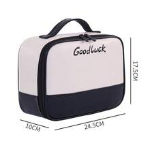 New Arrival Large Capacity Portable PU Cosmetic Bag, Sectioned Travel Toiletry Organizer, Small Handheld Cosmetic Case - Multicolor - View 9