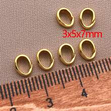 10pcs 3x5x7mm Elegant Minimalist 18K Gold-Plated Copper & Thick Silvery Platinum Seed Clasp Polished Finish DIY Jewelry Findings Kit For Wedding & Party - Multicolor - View 7