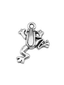 20pcs 23x17mm Frog Charms Pendant For DIY Jewelry Making Necklace Keychain Phone Chain Bracelet Making Accessories Handmade Craft Making Findings - Frog - View 3