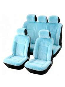 5-Seat Universal Polar Fleece Car Seat Covers - Plush Seat Covers - View 3