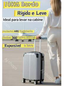 Anac Standard Travel Suitcase 10KG 55x35x25cm Boarding Bag With Expandable Zipper Removable Wheels Hand Luggage Can Take In The Airplane Cabin - 酒紅色 - 查看 5