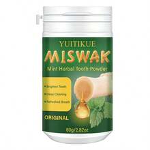 80克薄荷草本牙齿美白粉，温和薄荷清新，保护和增强牙釉质，敏感牙齿护理，日常口腔卫生 - 薄荷草本牙粉 - 查看 1