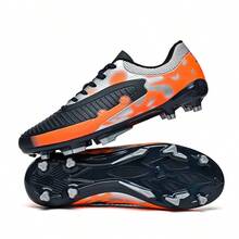 Unisex Non-Slip Soccer Cleats For Outdoor Training - Black - View 2