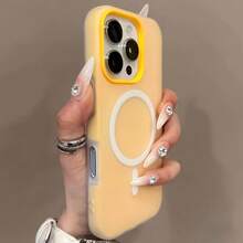 Luxurious Macaron-Colored Magnetic Phone Case, Suitable For IPhone 16 15 14 13 12 11 Plus Pro Max, Dual-Layer Shell Design, Provides Excellent Protection, The Perfect Gift For IPhone Users - Black - View 6