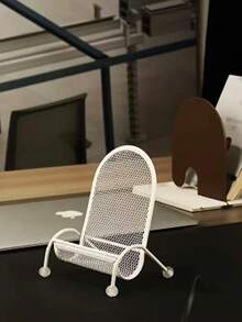 1pc Creative Adjustable Phone Stand | Cute Desktop Lazy Stand | Universal Smartphone Stand | Portable Phone Chair Stand (Standing) - Multicolor - View 2