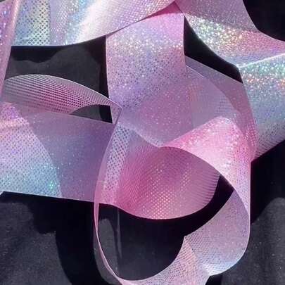 1/2pcs Gymnastics Ribbon, Shiny Dance Ribbon With Rotating Rod, Made Of Durable Polyester With Artistic Flair, 200cm Length, Suitable For Rhythmic Gymnastics, Dance And Ballet Spinning Moves, For Performance And Training Use