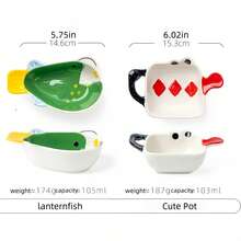 可爱的动物造型餐盘，动物图案为用餐增添乐趣，可用作小零食盘、调味碟，适合日常使用和送礼。 - 彩色 - 查看 10