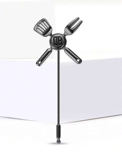 Broches de utensilios de cocina esmaltados de moda - Alfileres de novedad finos para mujeres y unisex, accesorios de joyería casual para fiestas / regalos para amigos, insignias decorativas