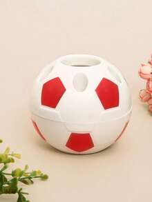 1pc Football Shaped Pen Holder, Football Shaped Toothbrush Holder, Football Shaped Pen Cup, Desktop Storage, Home Decor, Student Gift, Back To School Gift, Pencil Case, Stationery Bag, Backpack, Stationery, Desktop Storage, Home Decor, Student Gift, Back To School Gift - Multicolor - View 13