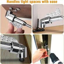 105 Degree Right Angle Drill Adapter, New Extended Shaft Electric Screwdriver, 1/4" Hex Shank Right Angle Drill Adapter, Right Angle Drill Adapter, Right Angle Drill Attachment, Right Angle Drill, Angle Drill - Multiple Styles - View 4
