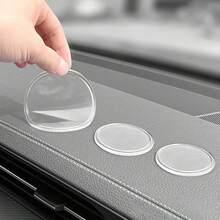 Bộ 3 tấm lót chống trượt cho bảng điều khiển ô tô, miếng đệm silicon dính có thể tháo rời, miếng đệm keo tự động đa chức năng. - miếng dán silicon - Xem 1