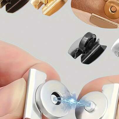 Bộ 6/2 móc khóa từ tính bằng thép không gỉ thích hợp cho nhiều ứng dụng khác nhau như túi xách, hộp trang sức và rèm cửa. Chúng bền, dễ sử dụng và đảm bảo độ kín khít. Đặc điểm nổi bật bao gồm lớp hoàn thiện kim loại tinh tế, cấu trúc chắc chắn và khóa từ tính.