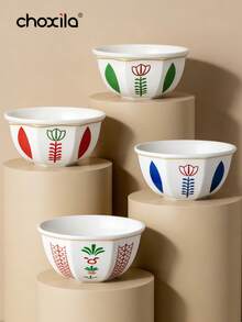 choxila 一套中东风格甜点碗/杯（郁金香或椰子树图案），可用作托盘，盛放客厅茶几上的零食和水果。高品质托盘，适合家庭聚会、下午茶、卧室、客厅和酒店使用。 - 甜點碗 - 查看 2