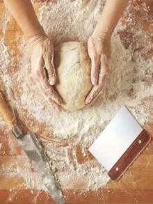 1/3件套不锈钢多功能厨房工具 - 面团切割器、蔬菜切碎器和烘焙配件 - 彩色 - 查看 4