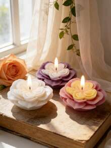 3D Blumen Silikon Form - Rose & Pfingstrose Blumen geformte DIY Kerze, Seife, Gips Diffusor Form, Geschenk für Heimdekoration - Austin Rose Mold - Übersicht 7