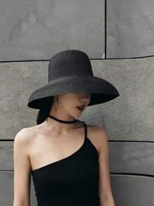 1顶女士大帽檐度假沙滩遮阳帽，防晒遮阳 - 防曬 - 查看 4